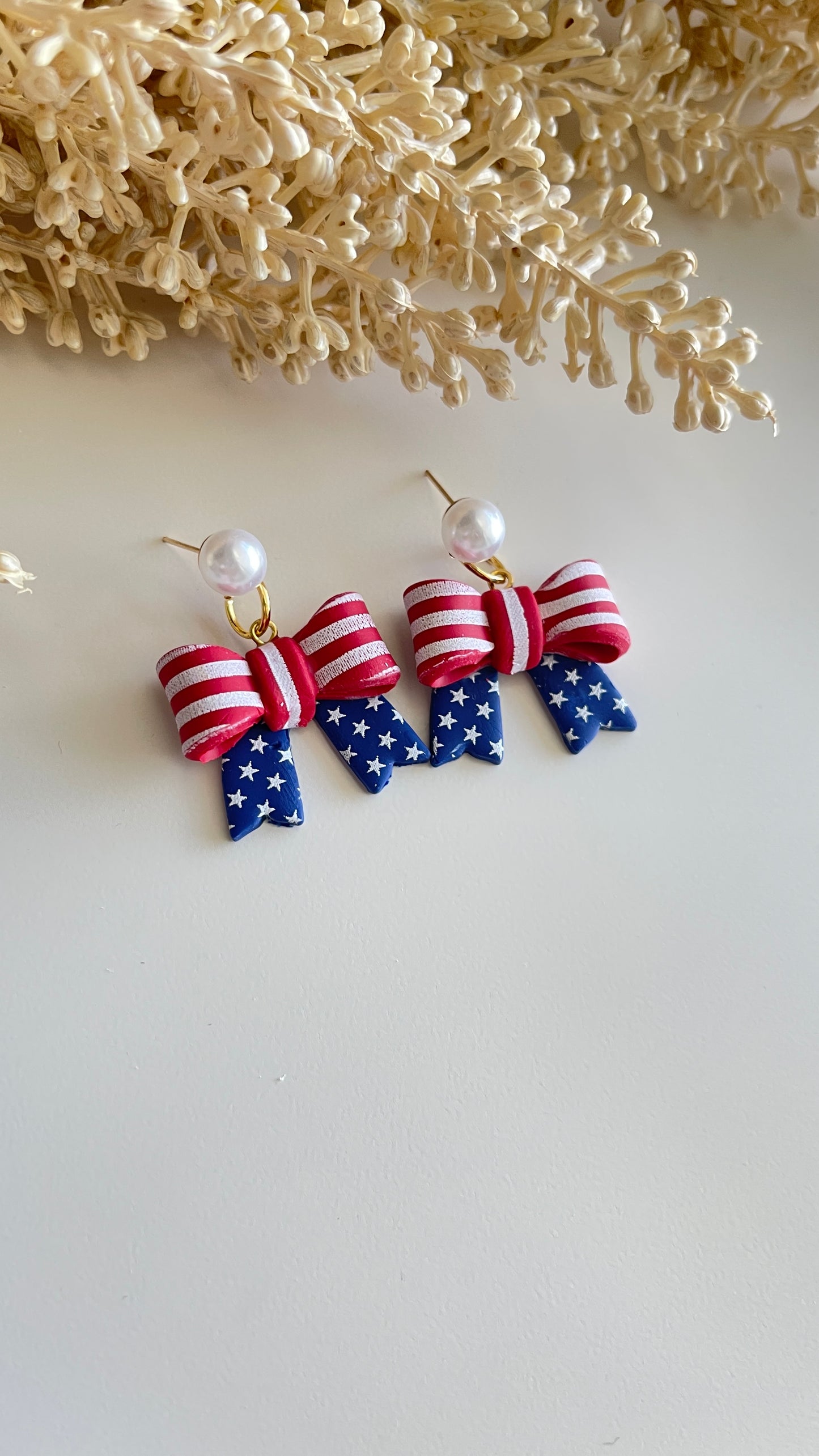 4th July bow Earrings