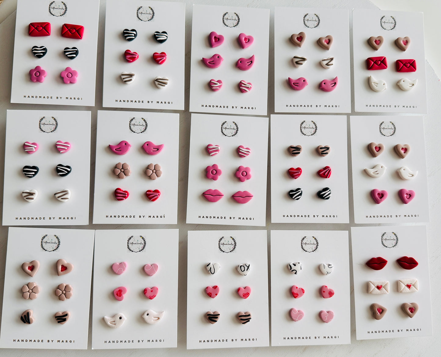 Valentine’s Day studs