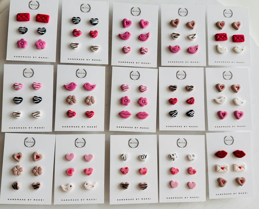 Valentine’s Day studs
