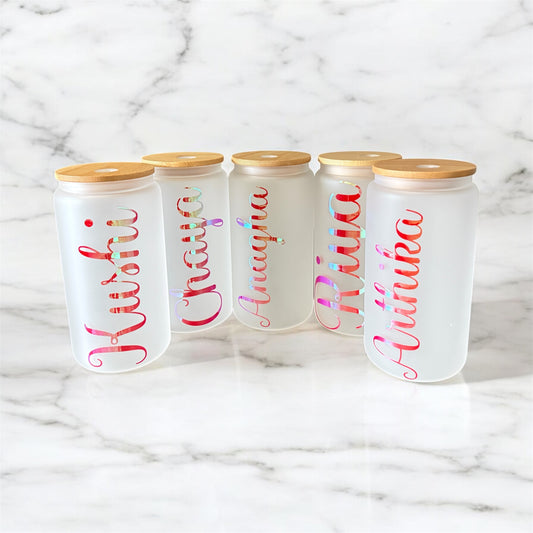 Custom Frosted Glass Tumblers