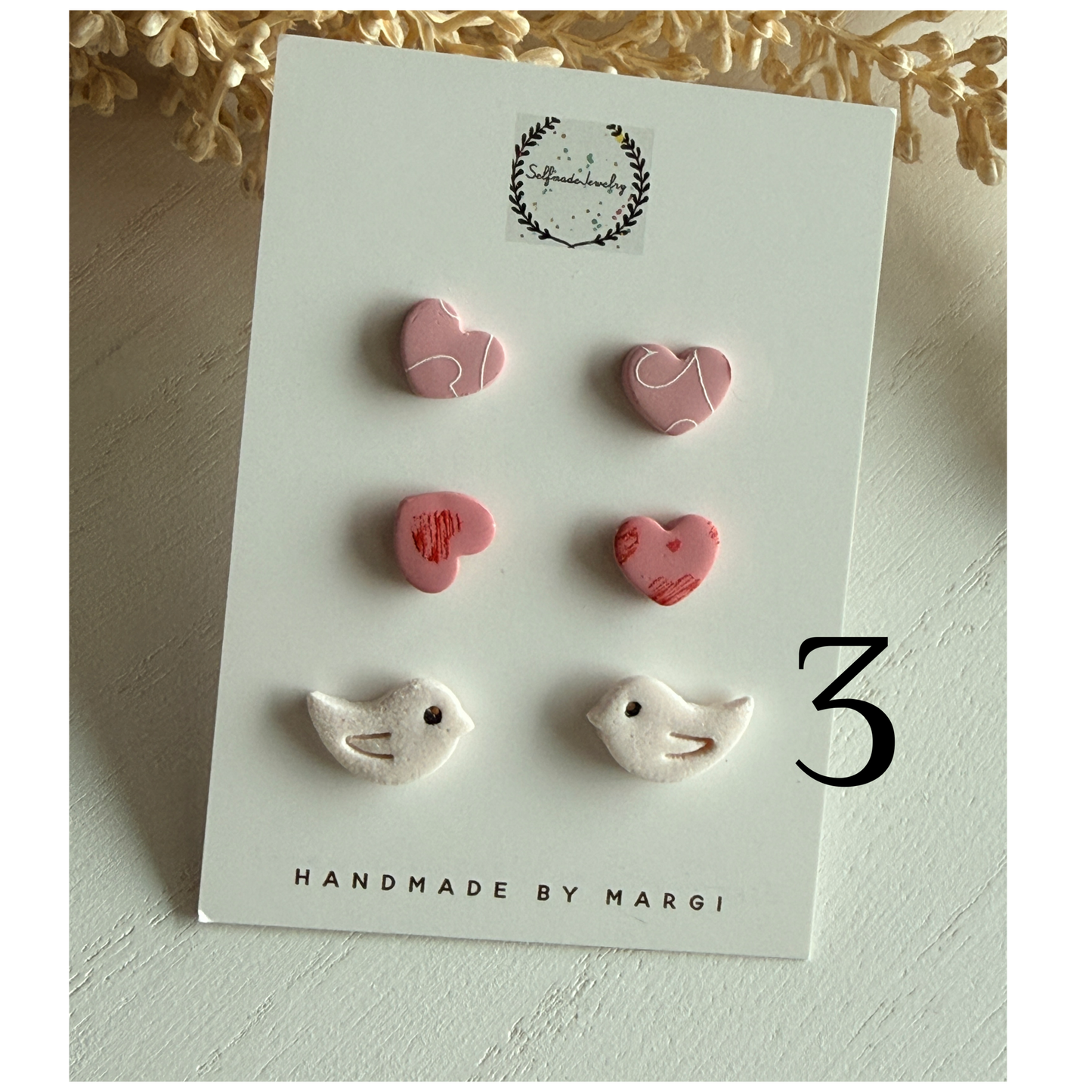 Valentine’s Day studs