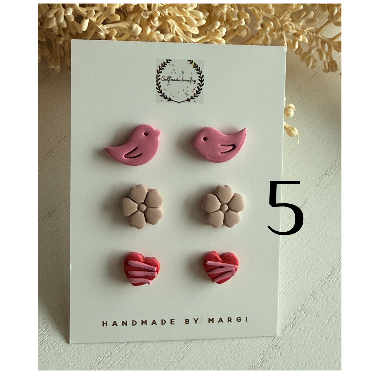 Valentine’s Day studs