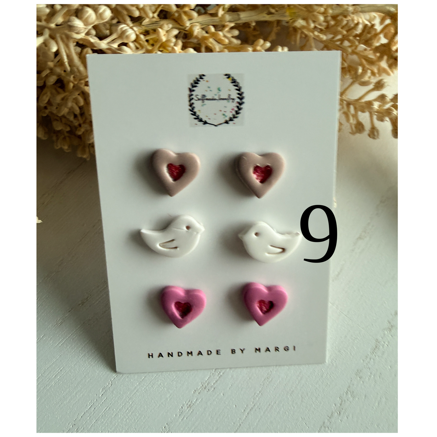 Valentine’s Day studs