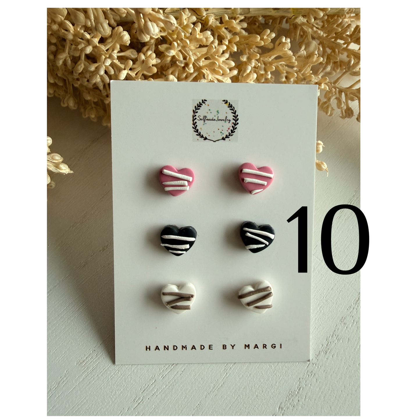 Valentine’s Day studs