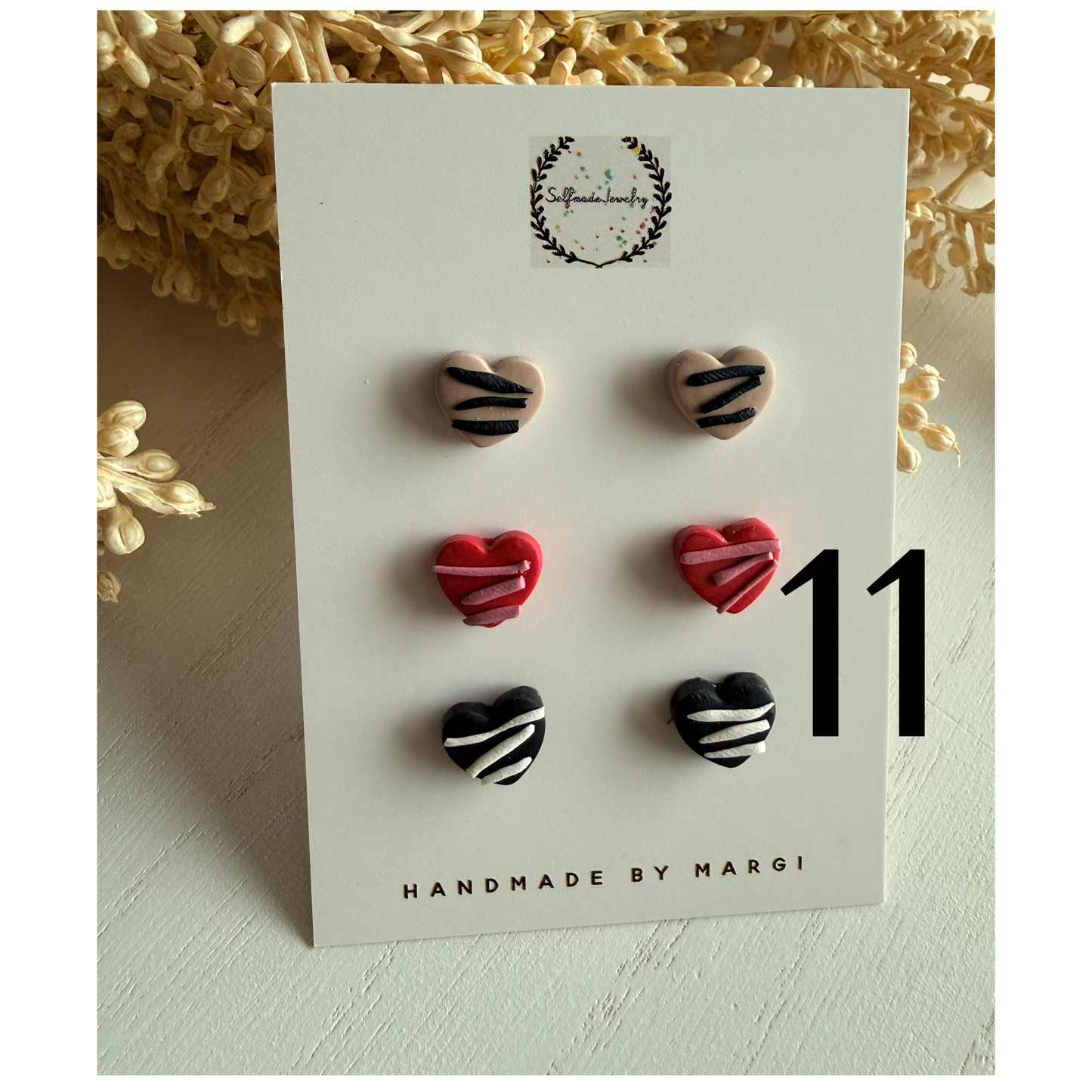 Valentine’s Day studs