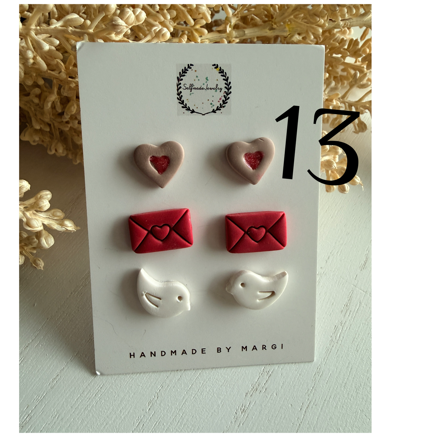 Valentine’s Day studs