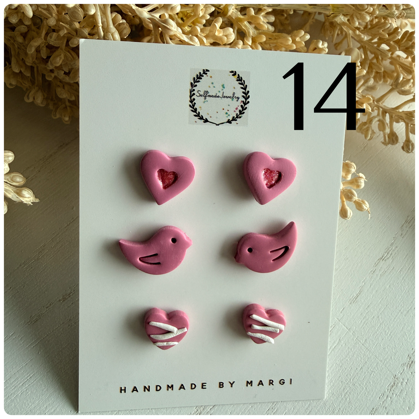 Valentine’s Day studs