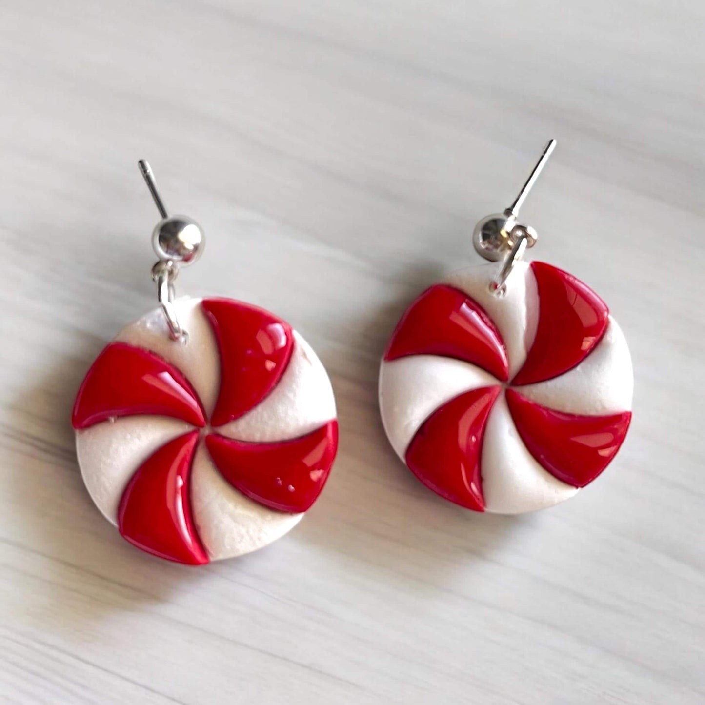 Christmas Peppermint Candy Earrings