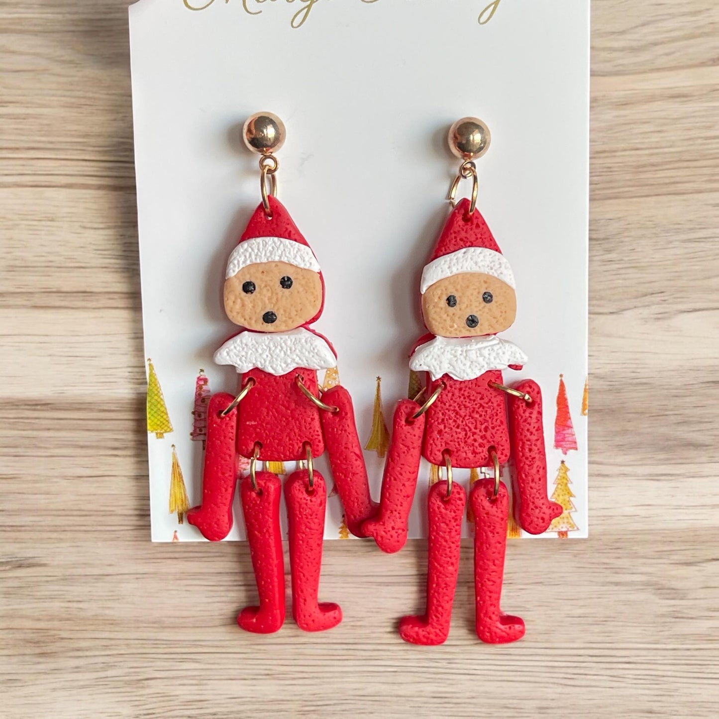 Red Elf Earrings