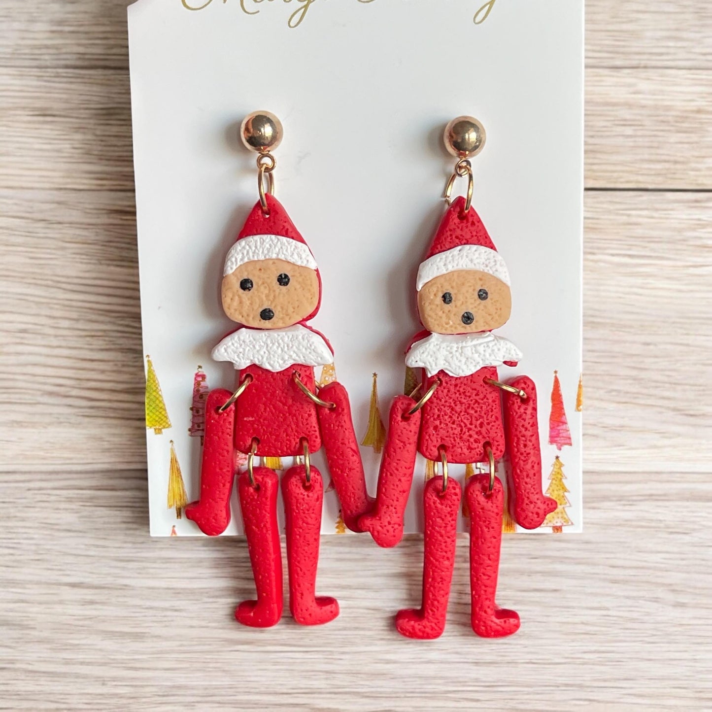 Red Elf Earrings