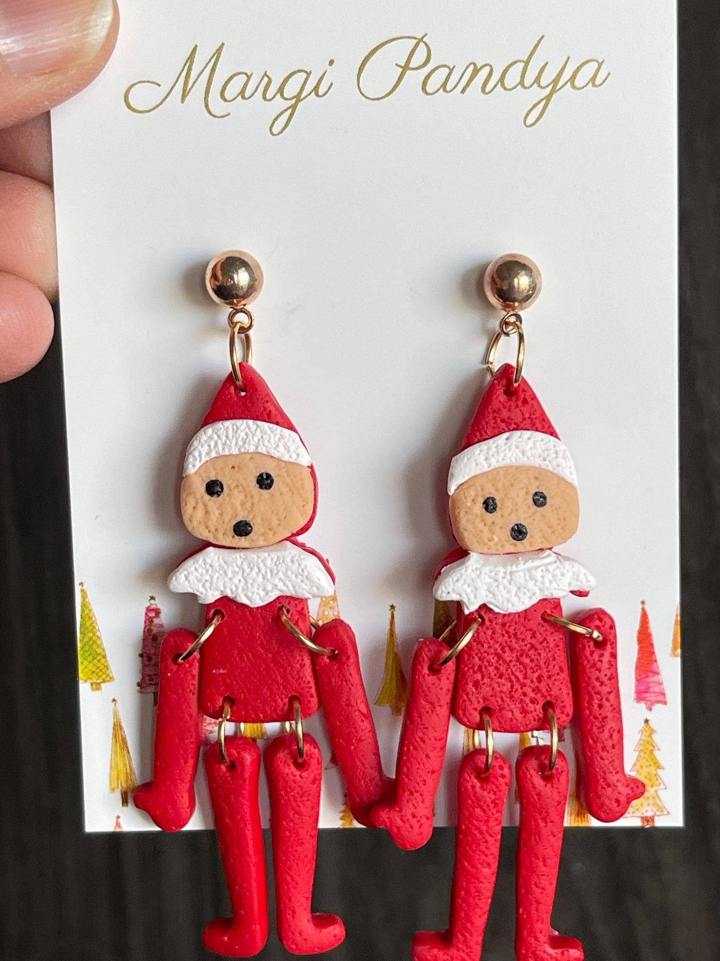 Red Elf Earrings