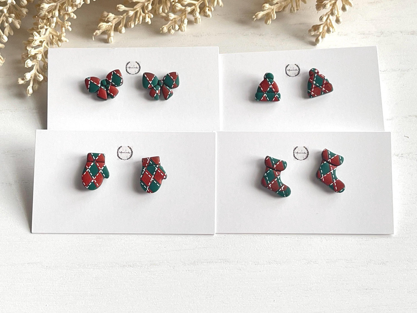 Winter Plaid Studs2